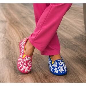 Hot Chocolate Design Chocolaticas Capsule Print Flats US 8 Nursecore Pink Blue